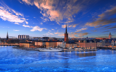 Winteransicht von Stockholm
