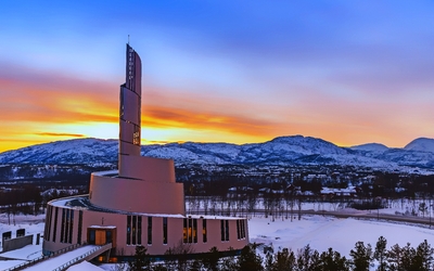 Nordlicht-Kathedrale, Alta, Norwegen