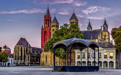 Vrijthof in Maastricht in den Niederlanden