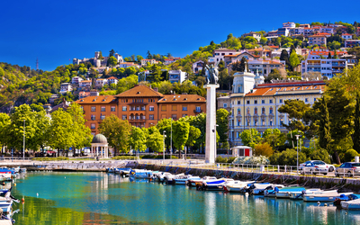 Rijeka an der Kvarner Bucht, Kroatien